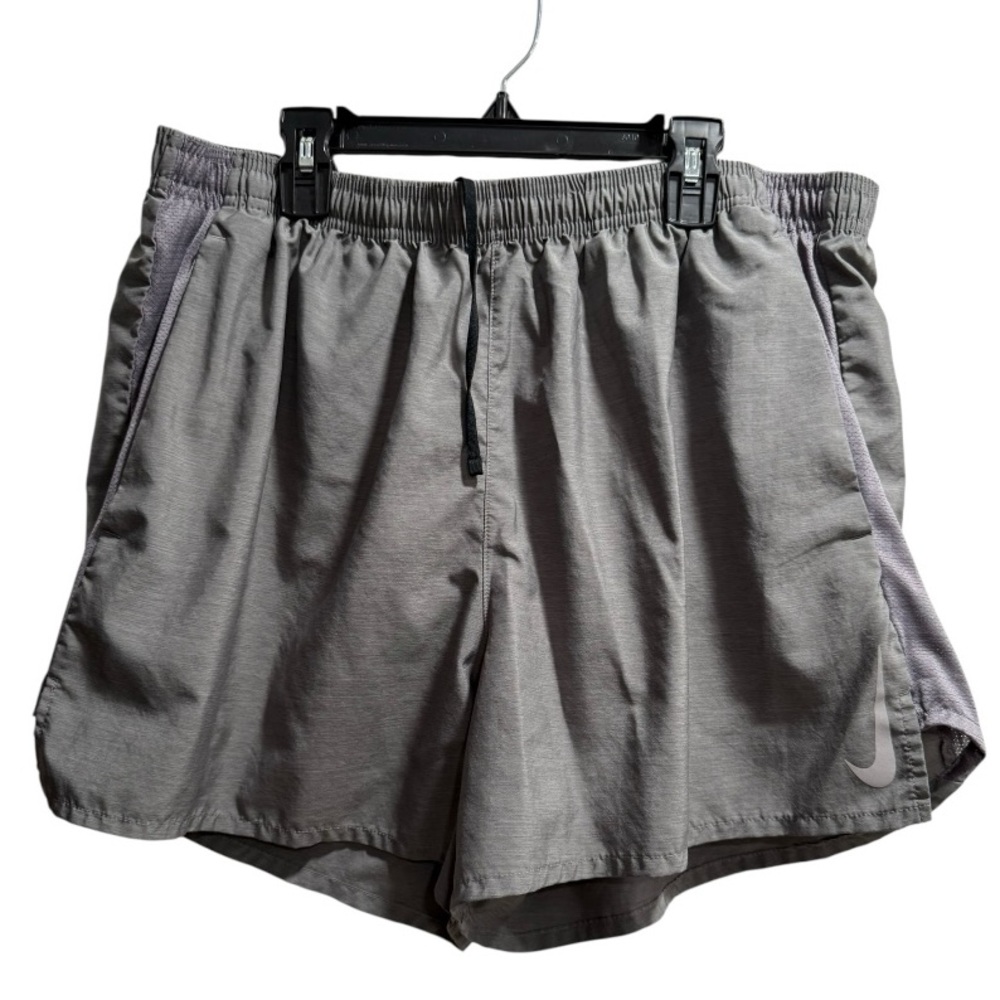 Nike Challenger 5" Grey/Heather Brief-Lined Running Shorts (AJ7685-057)‎ sz XXL